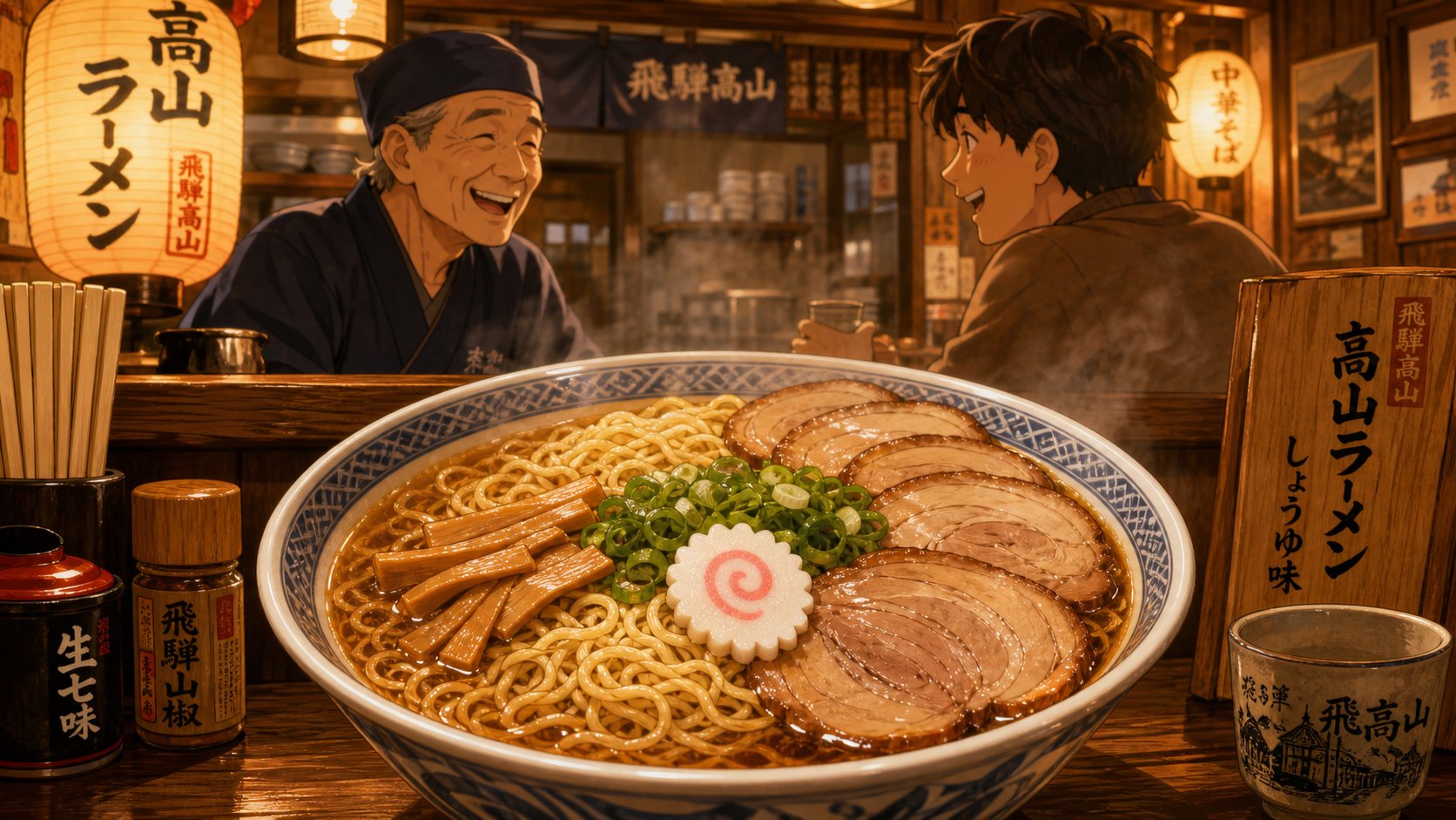 高山・甚五郎らーめん 本店のチャーシュー麺